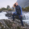 Fjern - Womens Hagna Eco Softshell Trousers (Navy/Black) | Explore the wild with trousers designed for the most challenging terrains