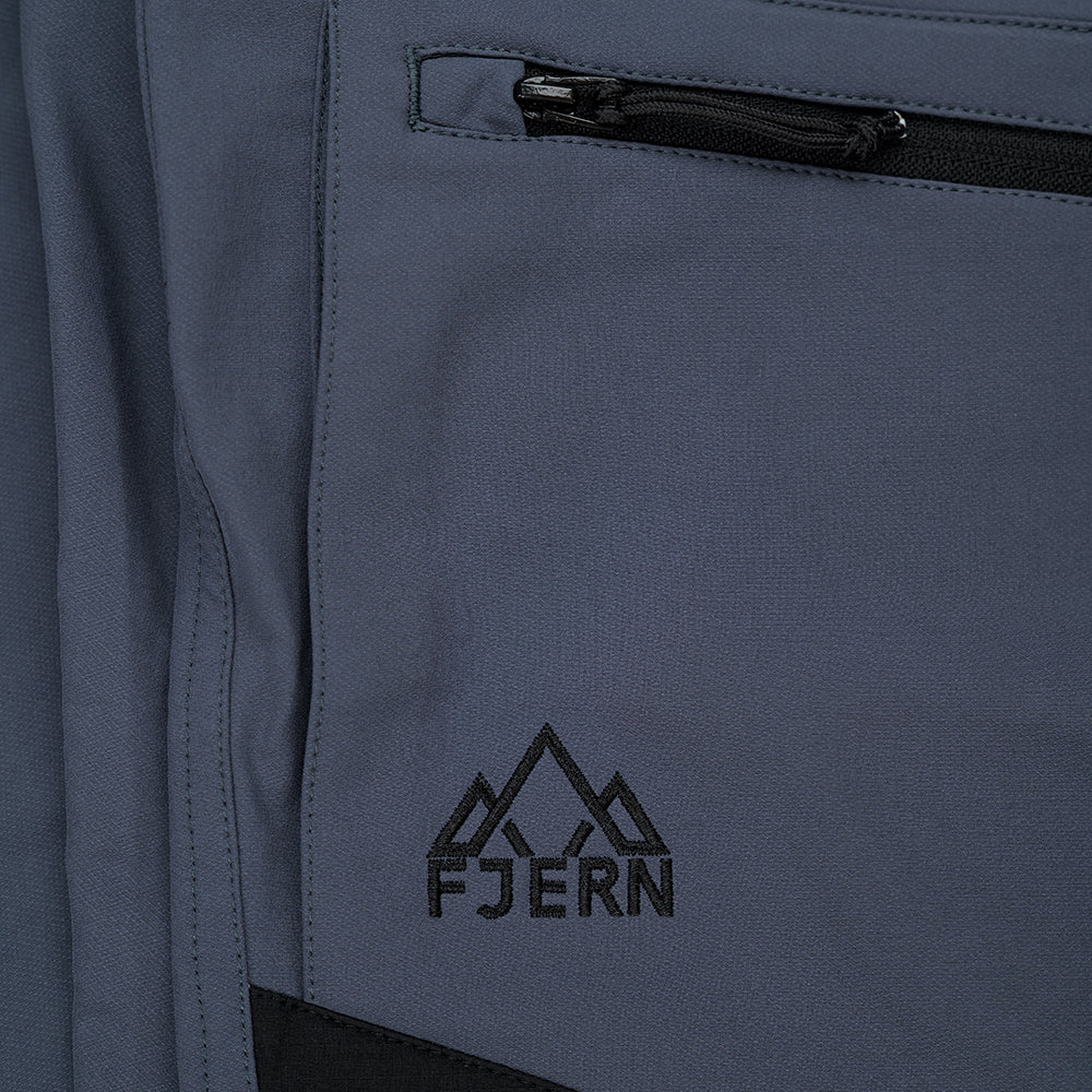 Fjern - Womens Hagna Eco Softshell Trousers (Storm/Black) | Explore the wild with trousers designed for the most challenging terrains
