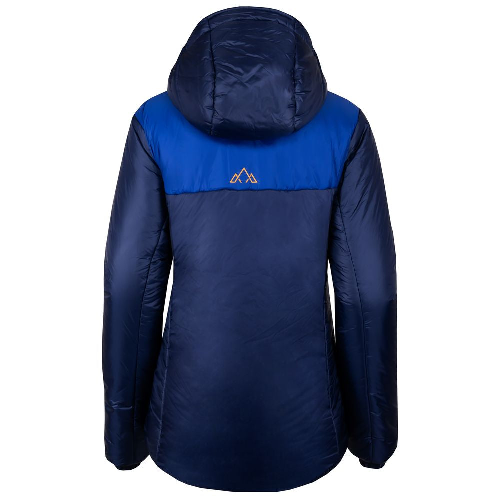 Fjern - Womens Husly Super Insulated Jacket (Navy/Electric) | Brave the extreme cold with our warmest insulated layer, perfect for climbing and outdoor adventures in frigid conditions