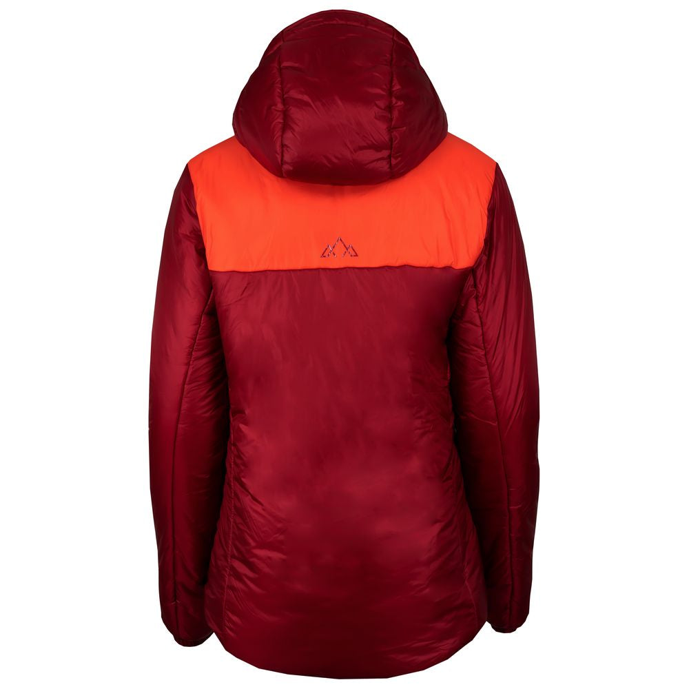 Fjern - Womens Husly Super Insulated Jacket (Red/Orange) | Brave the extreme cold with our warmest insulated layer, perfect for climbing and outdoor adventures in frigid conditions