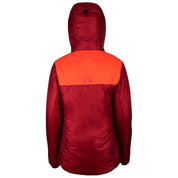 Fjern - Womens Husly Super Insulated Jacket (Red/Orange) | Brave the extreme cold with our warmest insulated layer, perfect for climbing and outdoor adventures in frigid conditions