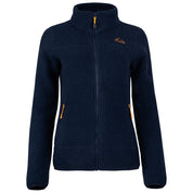 Fjern - Womens Koselig Polartec Fleece Jacket (Navy/Sunshine) | Stay warm and cosy on your alpine adventures with our mid-layer Polartec fleece
