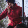 Fjern - Womens Koselig Polartec Fleece Jacket (Red/Orange)