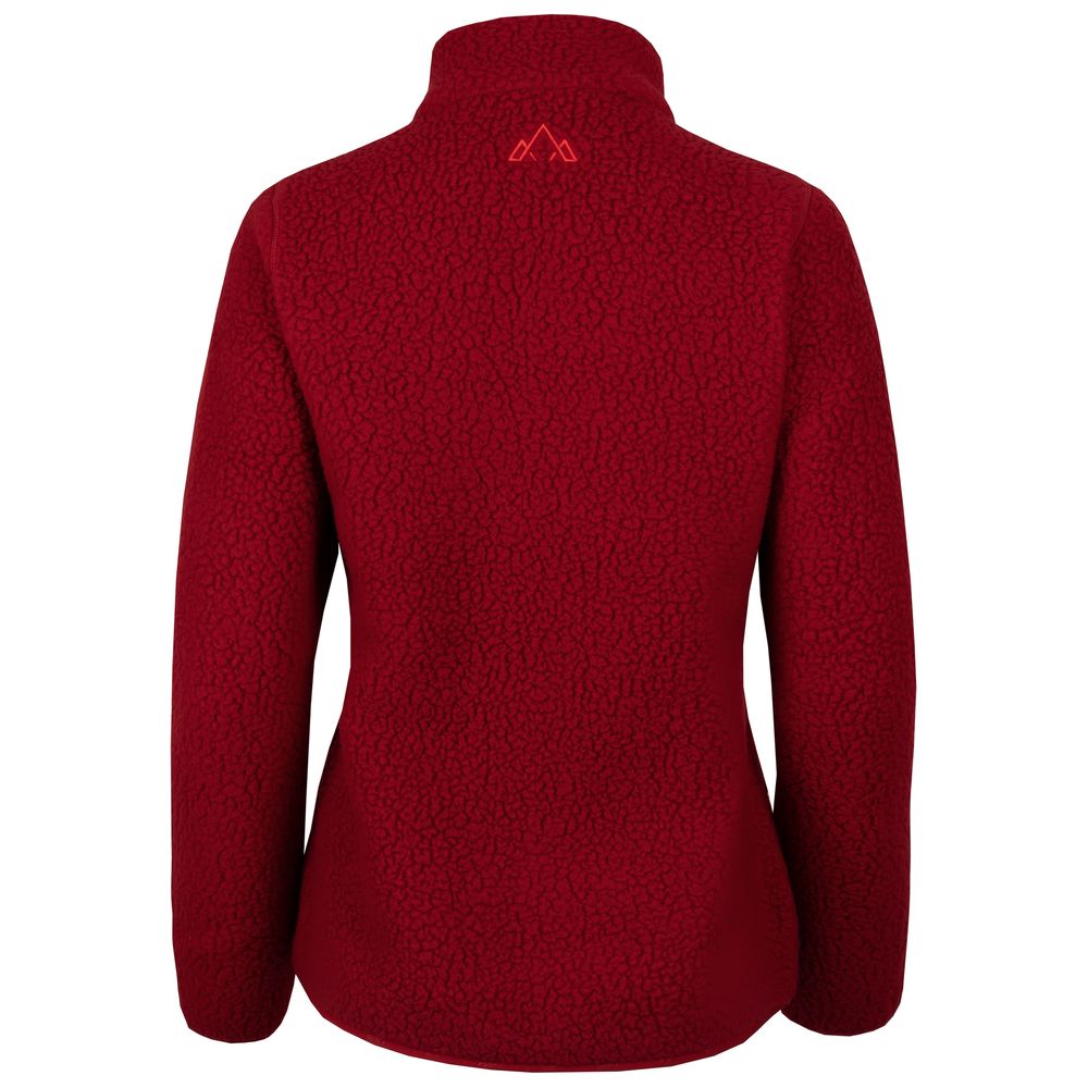 Fjern - Womens Koselig Polartec Fleece Jacket (Red/Orange) | Stay warm and cosy on your alpine adventures with our mid-layer Polartec fleece