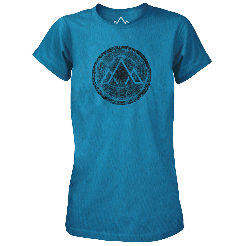 Fjern - Womens Life Span T-Shirt (Blue Marl) | Step into the wild with our eco-friendly casual tee, made from 100% recycled materials