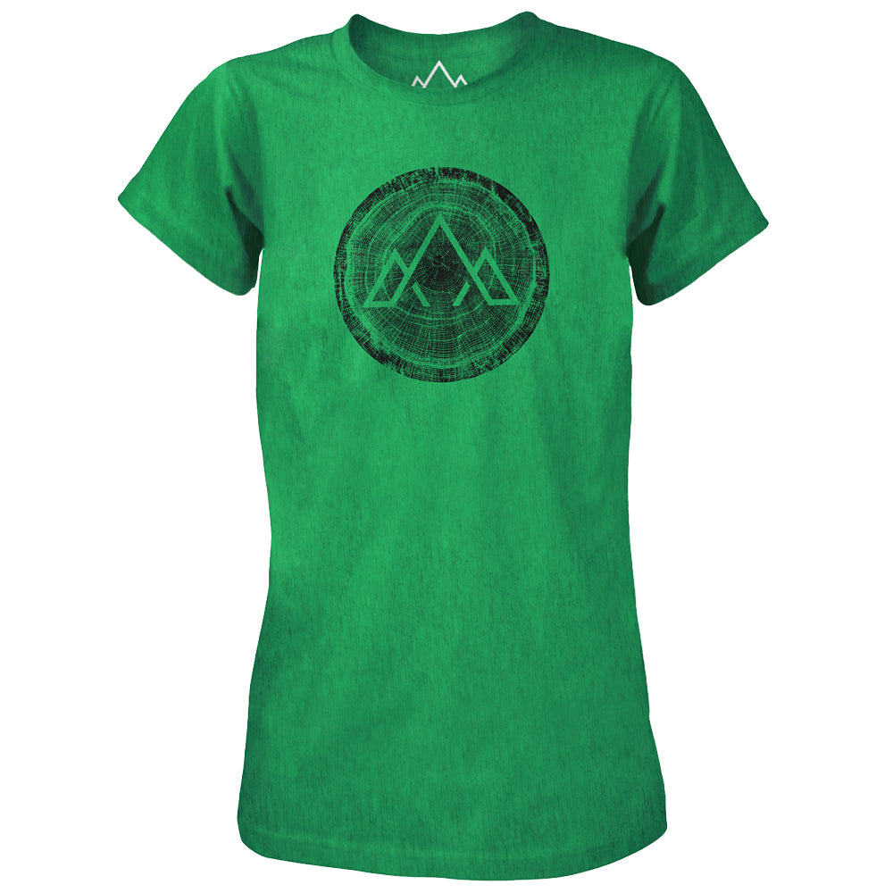 Fjern - Womens Life Span T-Shirt (Green Marl) | Step into the wild with our eco-friendly casual tee, made from 100% recycled materials