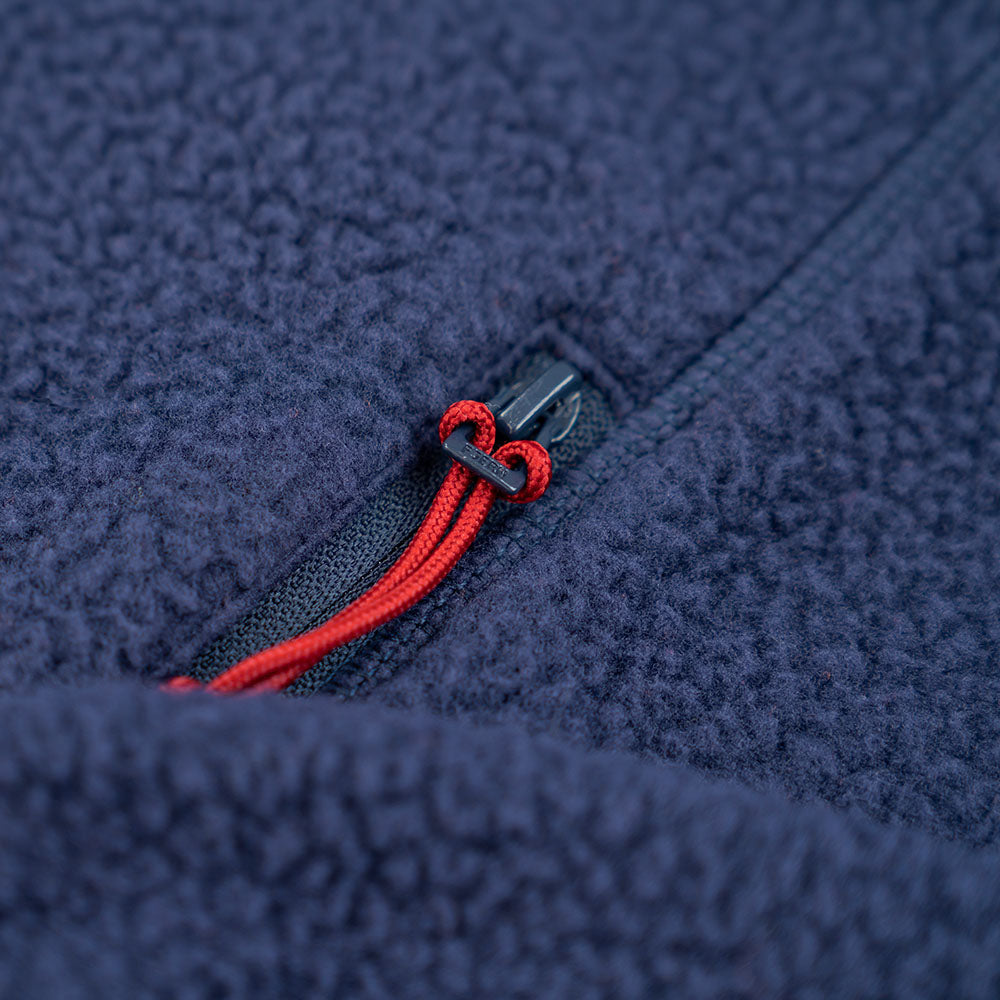 Fjern - Womens Mysig Eco Full Zip Fleece (Navy/Rust) | The Mysig Eco Fleece is your essential mid-layer for every outdoor adventure