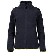Fjern - Womens Mysig Eco Full Zip Fleece (Storm/Lime) | The Mysig Eco Fleece is your essential mid-layer for every outdoor adventure