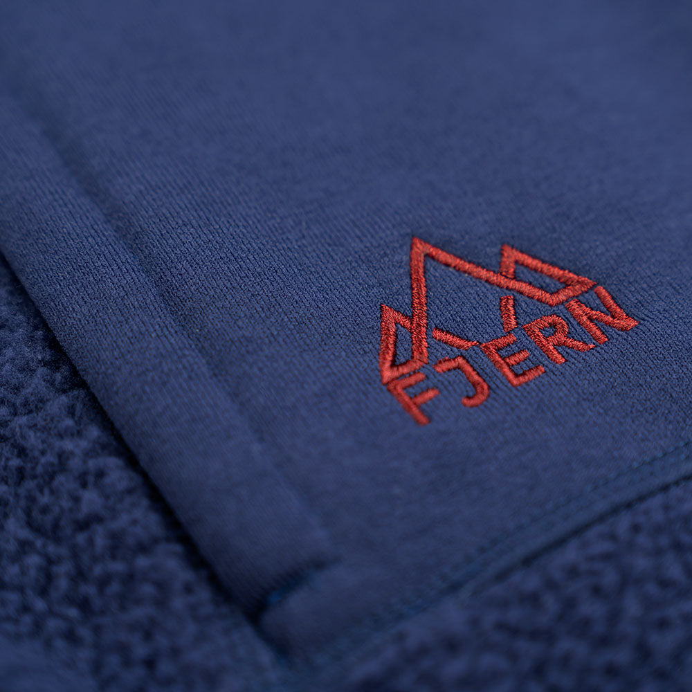 Fjern - Womens Mysig Eco Half Zip Fleece (Navy/Rust) | The Mysig Eco Fleece is your essential mid-layer for every outdoor adventure