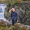 Fjern - Womens Mysig Eco Half Zip Fleece (Storm/Lime) | The Mysig Eco Fleece is your essential mid-layer for every outdoor adventure