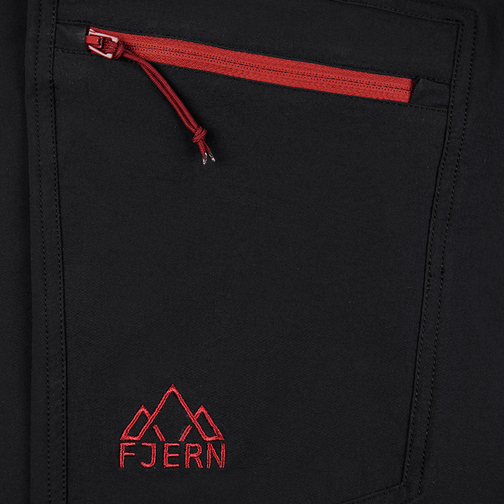 Fjern - Womens Nord Softshell Trousers (Black/Rust)