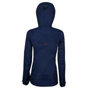 Fjern - Womens Orkan Waterproof Shell Jacket (Navy/Rust) | Face the harshest alpine challenges with confidence in the Orkan jacket, engineered to excel in extreme conditions