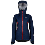Fjern - Womens Orkan Waterproof Shell Jacket (Navy/Rust) | Face the harshest alpine challenges with confidence in the Orkan jacket, engineered to excel in extreme conditions