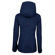 Fjern - Womens Orkan Waterproof Shell Jacket (Navy/Rust) | Face the harshest alpine challenges with confidence in the Orkan jacket, engineered to excel in extreme conditions