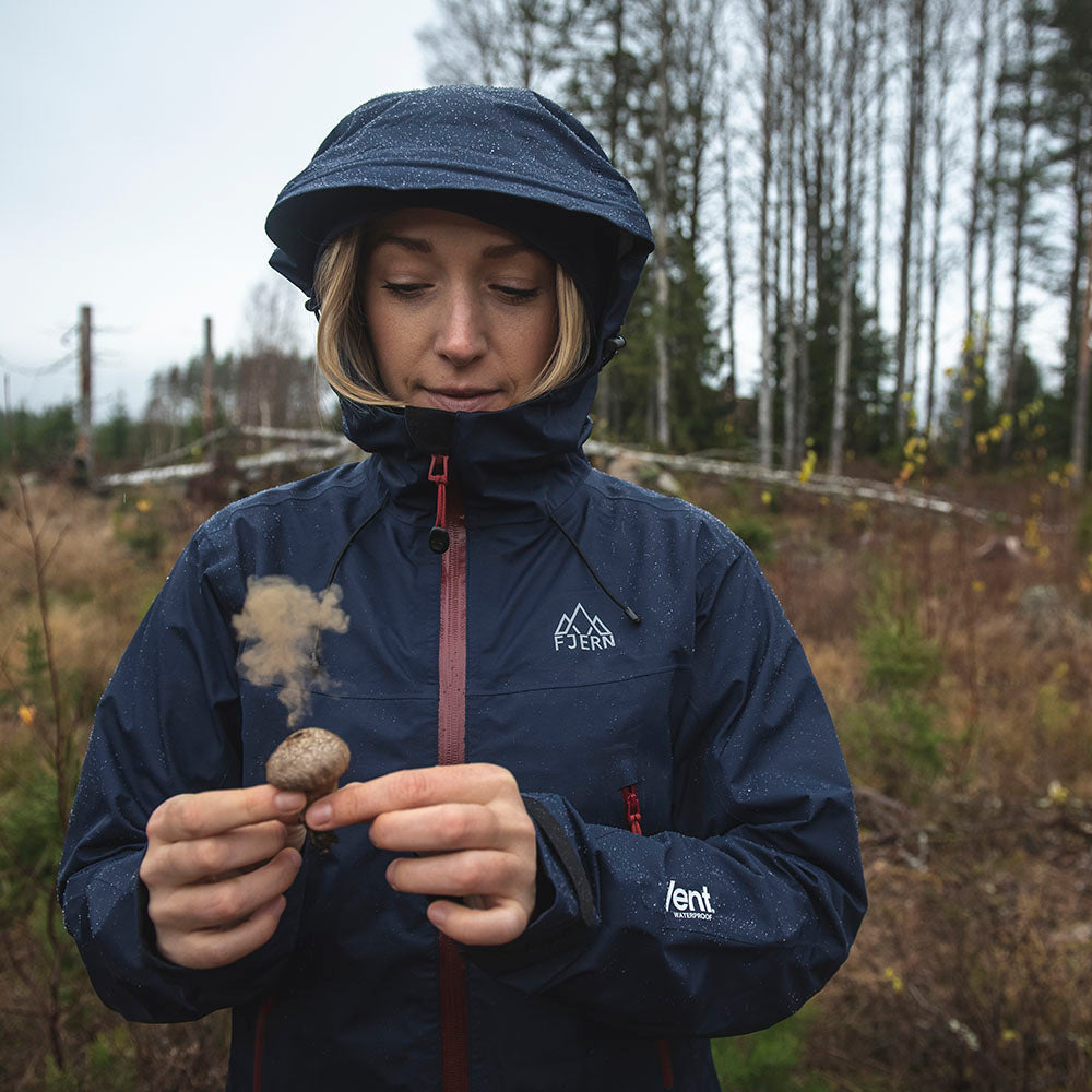 Fjern | Womens Orkan Waterproof Shell Jacket (Navy/Rust)