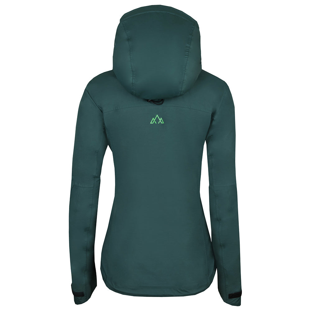 Fjern - Womens Orkan Waterproof Shell Jacket (Pine/Green) | Face the harshest alpine challenges with confidence in the Orkan jacket, engineered to excel in extreme conditions