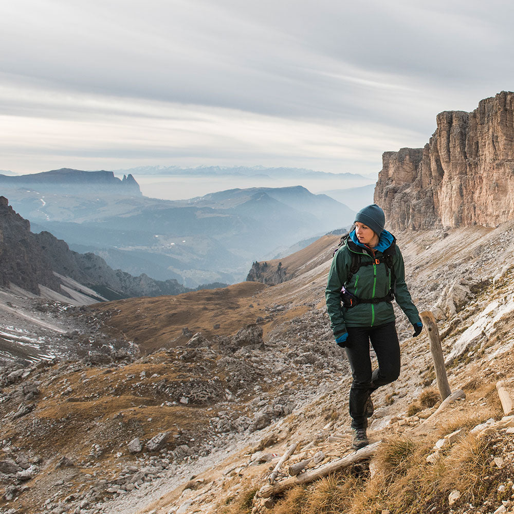 Fjern - Womens Orkan Waterproof Shell Jacket (Pine/Green) | Face the harshest alpine challenges with confidence in the Orkan jacket, engineered to excel in extreme conditions