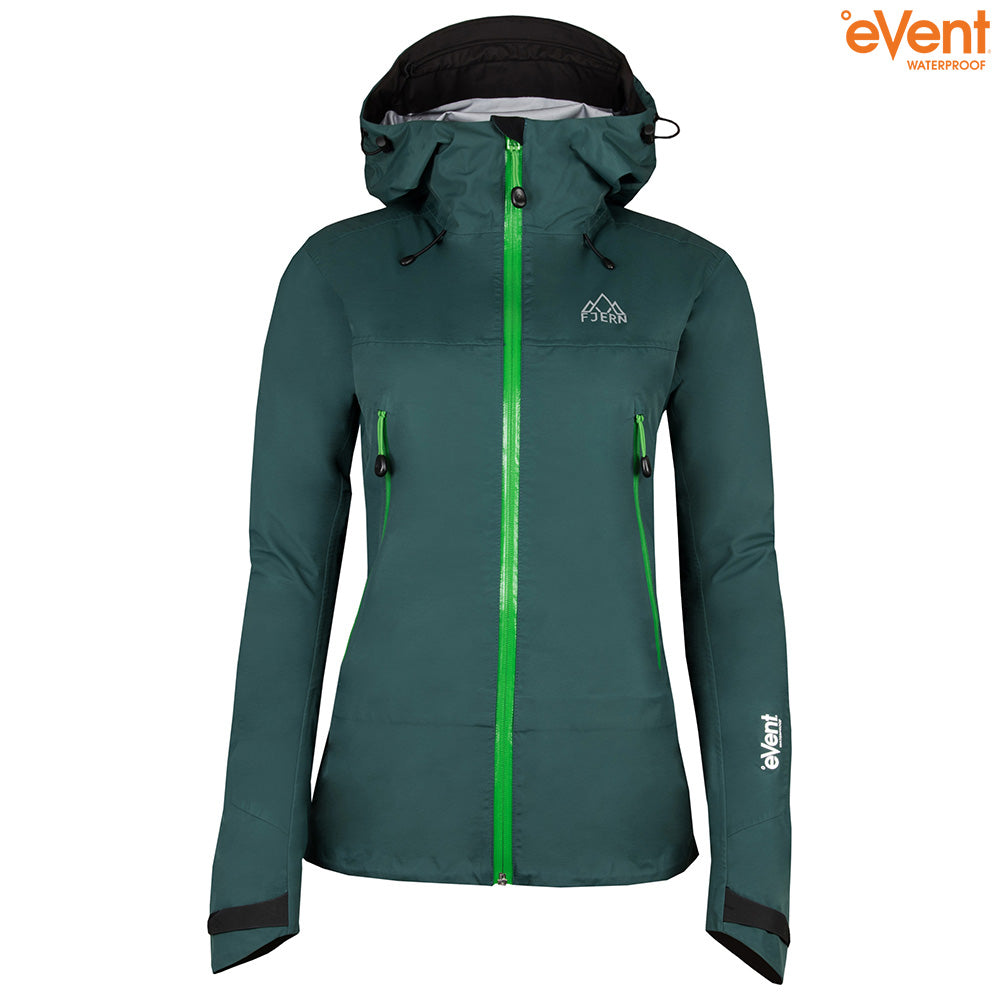 Fjern - Womens Orkan Waterproof Shell Jacket (Pine/Green) | Face the harshest alpine challenges with confidence in the Orkan jacket, engineered to excel in extreme conditions