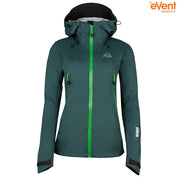 Fjern - Womens Orkan Waterproof Shell Jacket (Pine/Green) | Face the harshest alpine challenges with confidence in the Orkan jacket, engineered to excel in extreme conditions