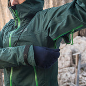 Fjern - Womens Orkan Waterproof Shell Jacket (Pine/Green) | Face the harshest alpine challenges with confidence in the Orkan jacket, engineered to excel in extreme conditions