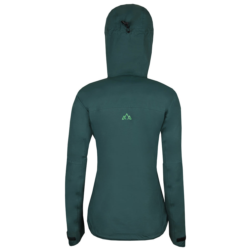 Fjern - Womens Orkan Waterproof Shell Jacket (Pine/Green) | Face the harshest alpine challenges with confidence in the Orkan jacket, engineered to excel in extreme conditions