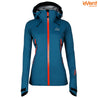 Fjern - Womens Orkan Waterproof Shell Jacket (Teal/Orange) | Face the harshest alpine challenges with confidence in the Orkan jacket, engineered to excel in extreme conditions