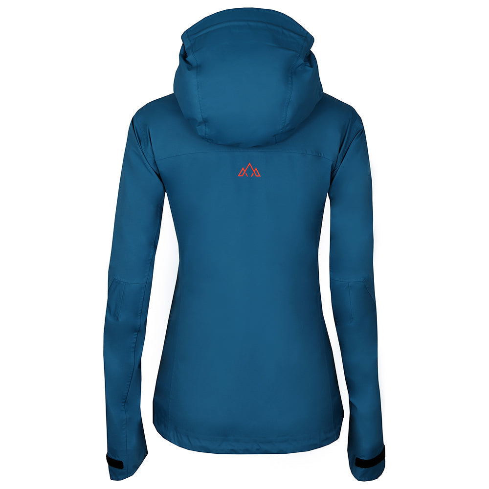 Fjern - Womens Orkan Waterproof Shell Jacket (Teal/Orange) | Face the harshest alpine challenges with confidence in the Orkan jacket, engineered to excel in extreme conditions