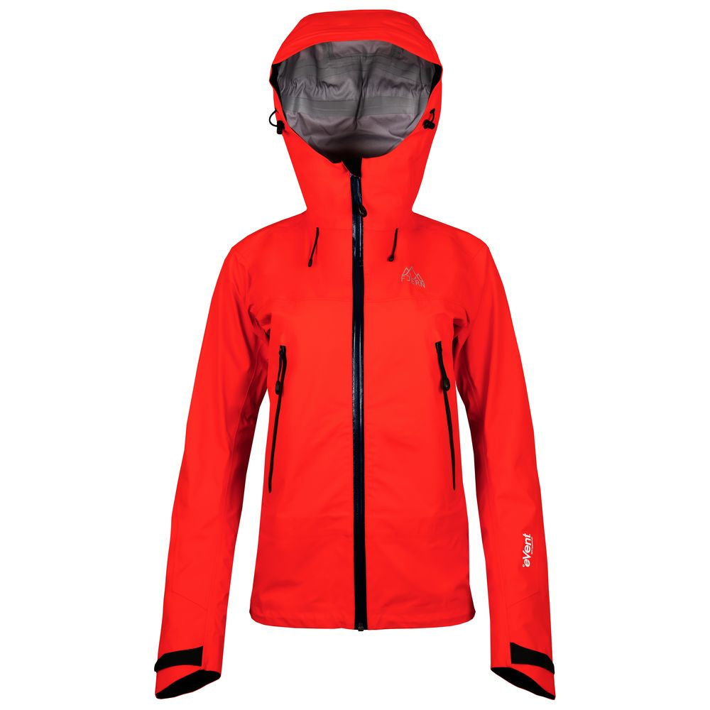 Fjern - Womens Orkan Waterproof Shell Jacket (Orange/Navy) | Face the harshest alpine challenges with confidence in the Orkan jacket, engineered to excel in extreme conditions