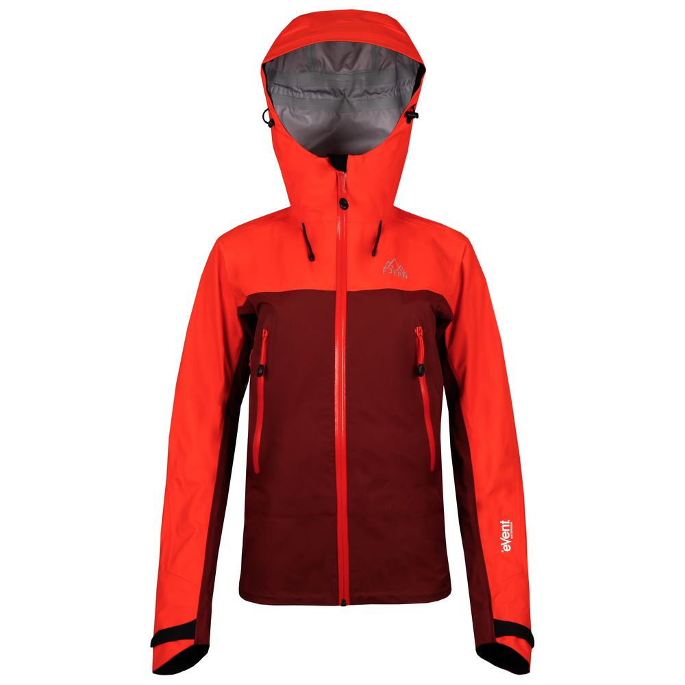 Fjern - Womens Orkan Waterproof Shell Jacket (Orange/Rust) | Face the harshest alpine challenges with confidence in the Orkan jacket, engineered to excel in extreme conditions