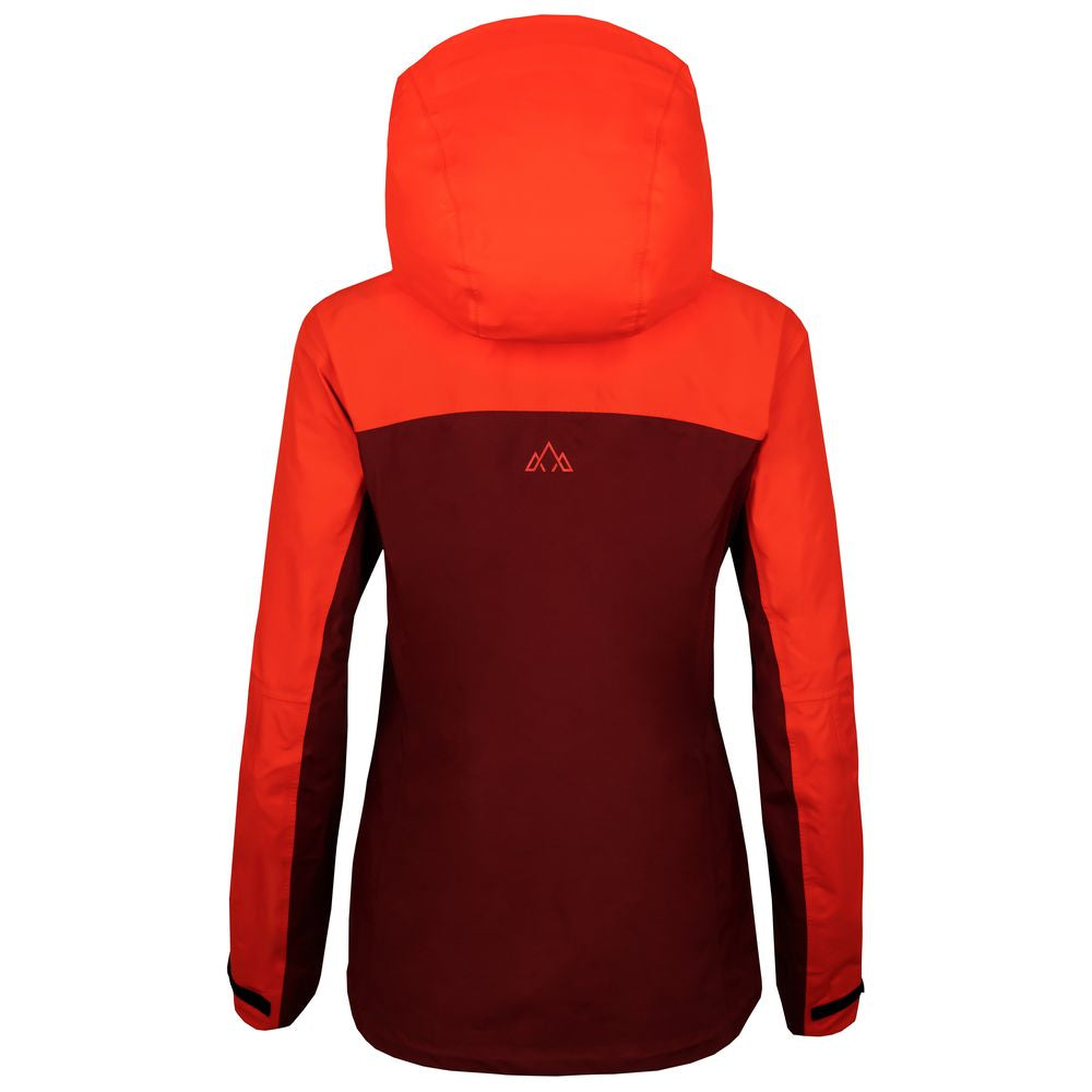 Fjern - Womens Orkan Waterproof Shell Jacket (Orange/Rust) | Face the harshest alpine challenges with confidence in the Orkan jacket, engineered to excel in extreme conditions