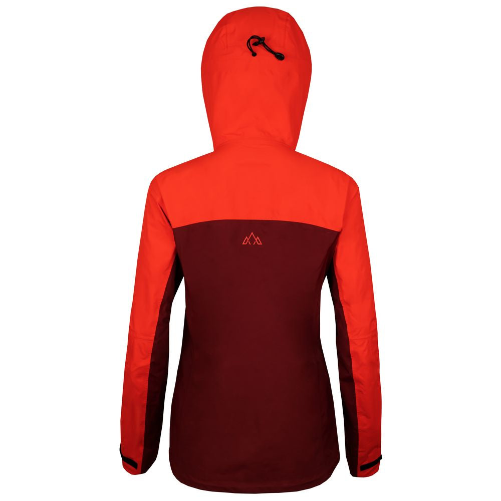 Fjern - Womens Orkan Waterproof Shell Jacket (Orange/Rust) | Face the harshest alpine challenges with confidence in the Orkan jacket, engineered to excel in extreme conditions