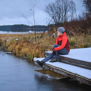 Fjern - Womens Orkan Waterproof Shell Jacket (Orange/Rust) | Face the harshest alpine challenges with confidence in the Orkan jacket, engineered to excel in extreme conditions