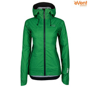 Fjern - Womens Skjold Packable Waterproof Jacket (Green/Pine) | The Skjold is your ultimate shield for fast and light activities, designed to keep you active in any weather
