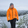 Fjern - Womens Skjold Packable Waterproof Jacket (Sunshine/Navy) | The Skjold is your ultimate shield for fast and light activities, designed to keep you active in any weather