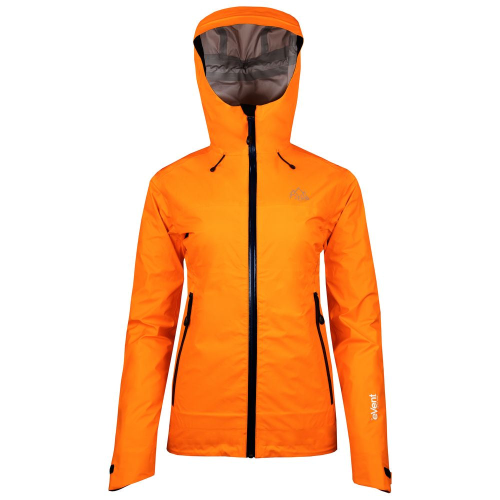 Fjern - Womens Skjold Packable Waterproof Jacket (Sunshine/Navy) | The Skjold is your ultimate shield for fast and light activities, designed to keep you active in any weather