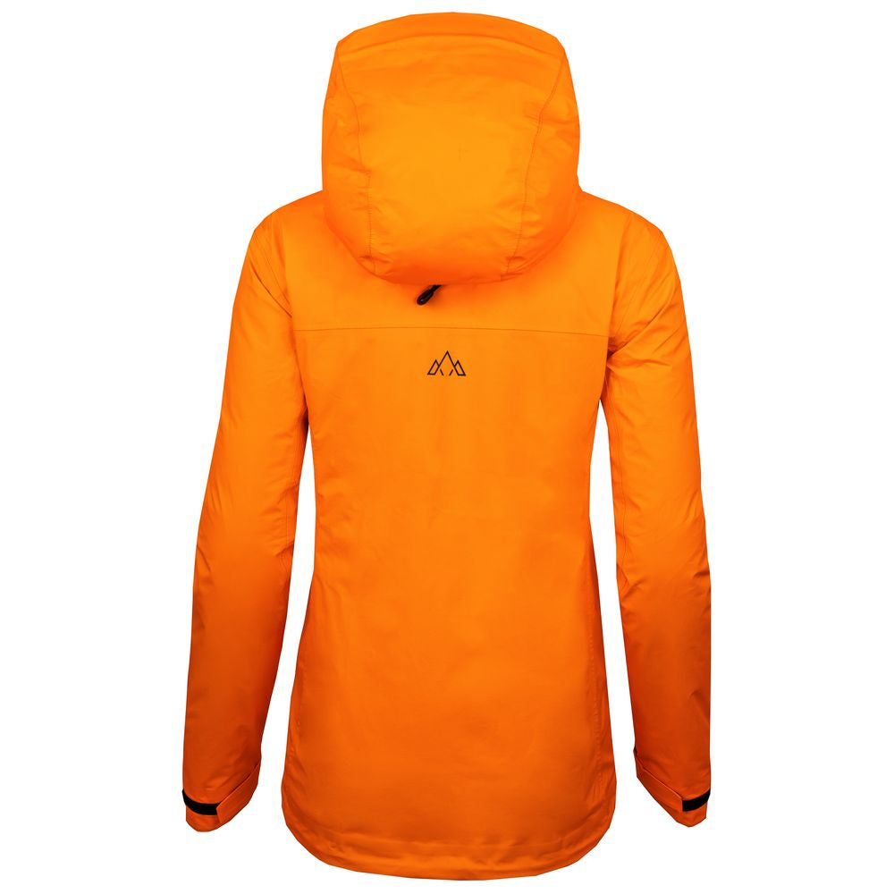 Fjern - Womens Skjold Packable Waterproof Jacket (Sunshine/Navy) | The Skjold is your ultimate shield for fast and light activities, designed to keep you active in any weather