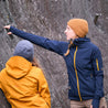 Fjern - Womens Syklon Stormfleece Hoodie (Navy/Sunshine) | Conquer any adventure with a hoodie designed for peak performance