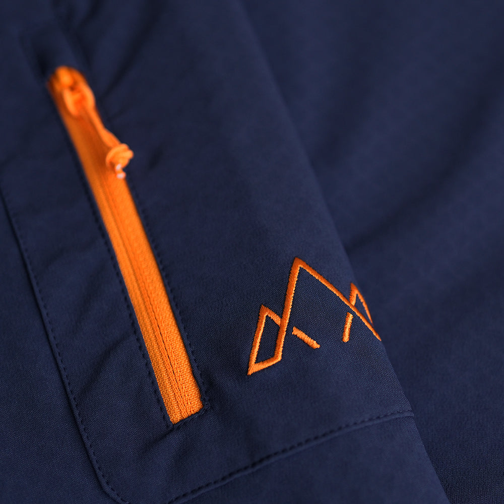 Fjern - Womens Syklon Stormfleece Hoodie (Navy/Sunshine) | Conquer any adventure with a hoodie designed for peak performance