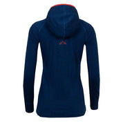 Fjern - Womens Terreng Merino Blend Half Zip Hoodie (Navy) | Embark on your next alpine adventure with a light-weight, technical hoodie designed for performance