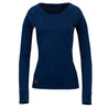 Fjern - Womens Terreng Merino Blend Long Sleeve Base Layer (Navy)