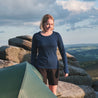 Fjern - Womens Terreng Merino Blend Long Sleeve Base Layer (Navy)