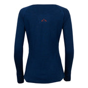 Fjern - Womens Terreng Merino Blend Long Sleeve Base Layer (Navy) | Scale new heights with our lightweight technical crew, built for alpine adventures