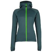 Fjern - Womens Vandring Stretch Fleece Jacket (Pine/Green) | The Vandring is a mid-weight technical fleece hoodie designed for warmth, flexibility, and performance