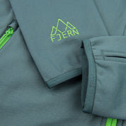 Fjern - Womens Vandring Stretch Fleece Jacket (Pine/Green) | The Vandring is a mid-weight technical fleece hoodie designed for warmth, flexibility, and performance