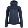 Fjern - Womens Vandring Stretch Fleece Jacket (Storm Grey/Lime) | The Vandring is a mid-weight technical fleece hoodie designed for warmth, flexibility, and performance