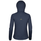 Fjern - Womens Vandring Stretch Fleece Jacket (Storm Grey/Lime) | The Vandring is a mid-weight technical fleece hoodie designed for warmth, flexibility, and performance