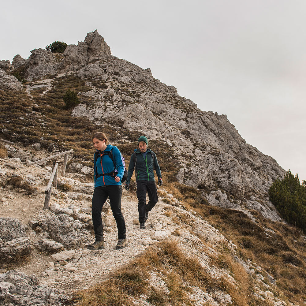 Orange) | The Vandring is a mid-weight technical fleece hoodie designed for warmth, flexibility, and performance