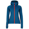 Fjern - Womens Vandring Stretch Fleece Jacket (Teal/Orange) | The Vandring is a mid-weight technical fleece hoodie designed for warmth, flexibility, and performance